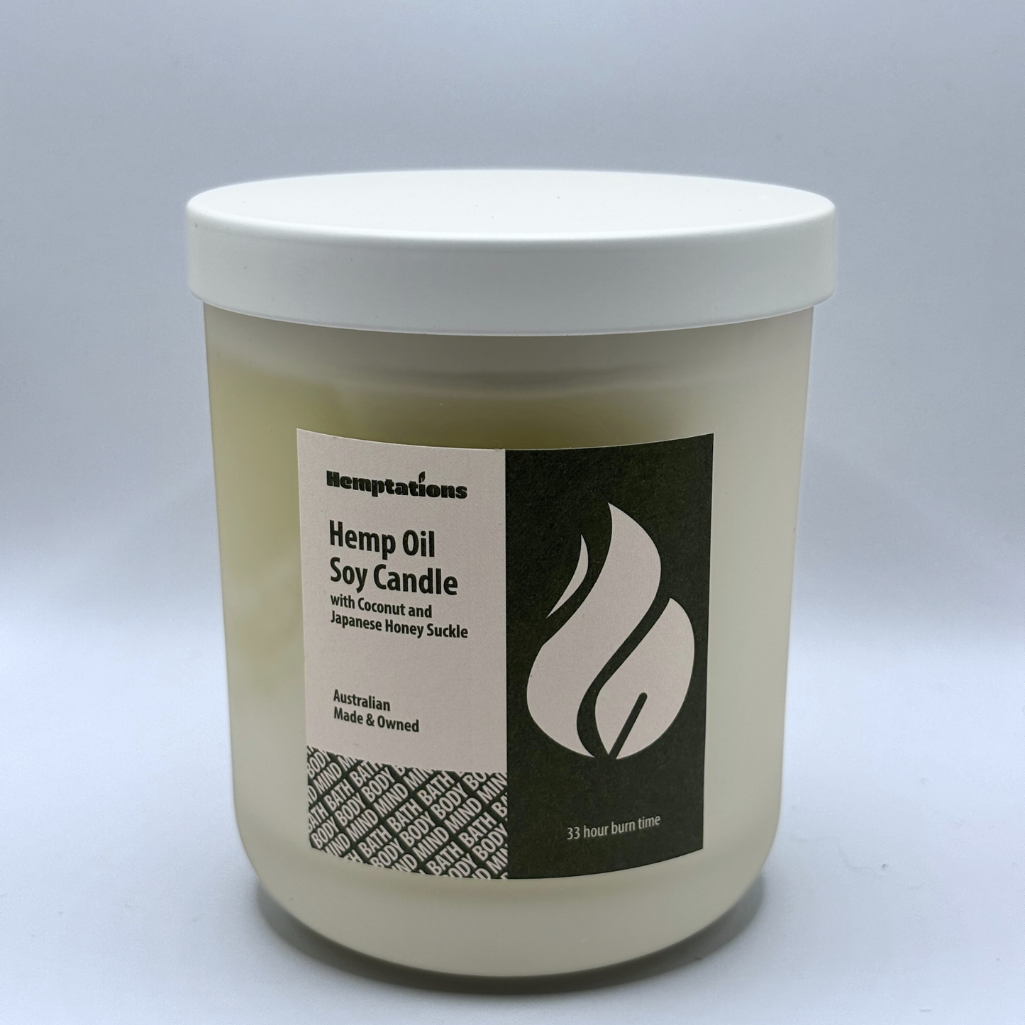 Honeysuckle - Hemp candle