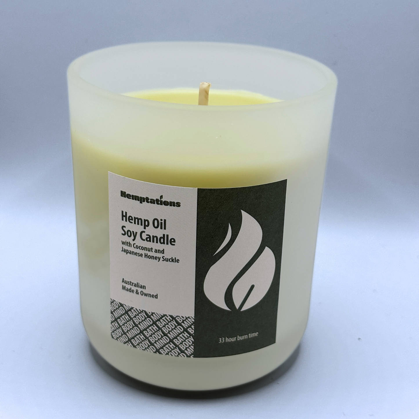 Honeysuckle - Hemp candle