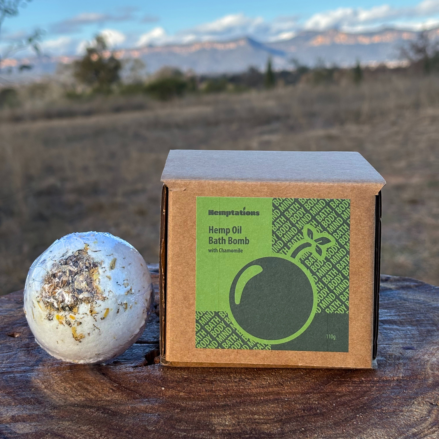 Chamomile + Hemp Bath Bomb