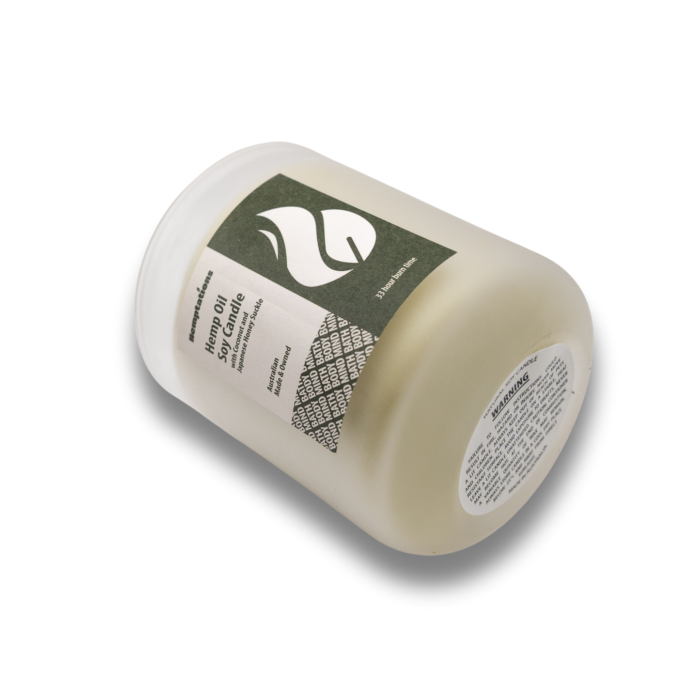Honeysuckle - Hemp candle